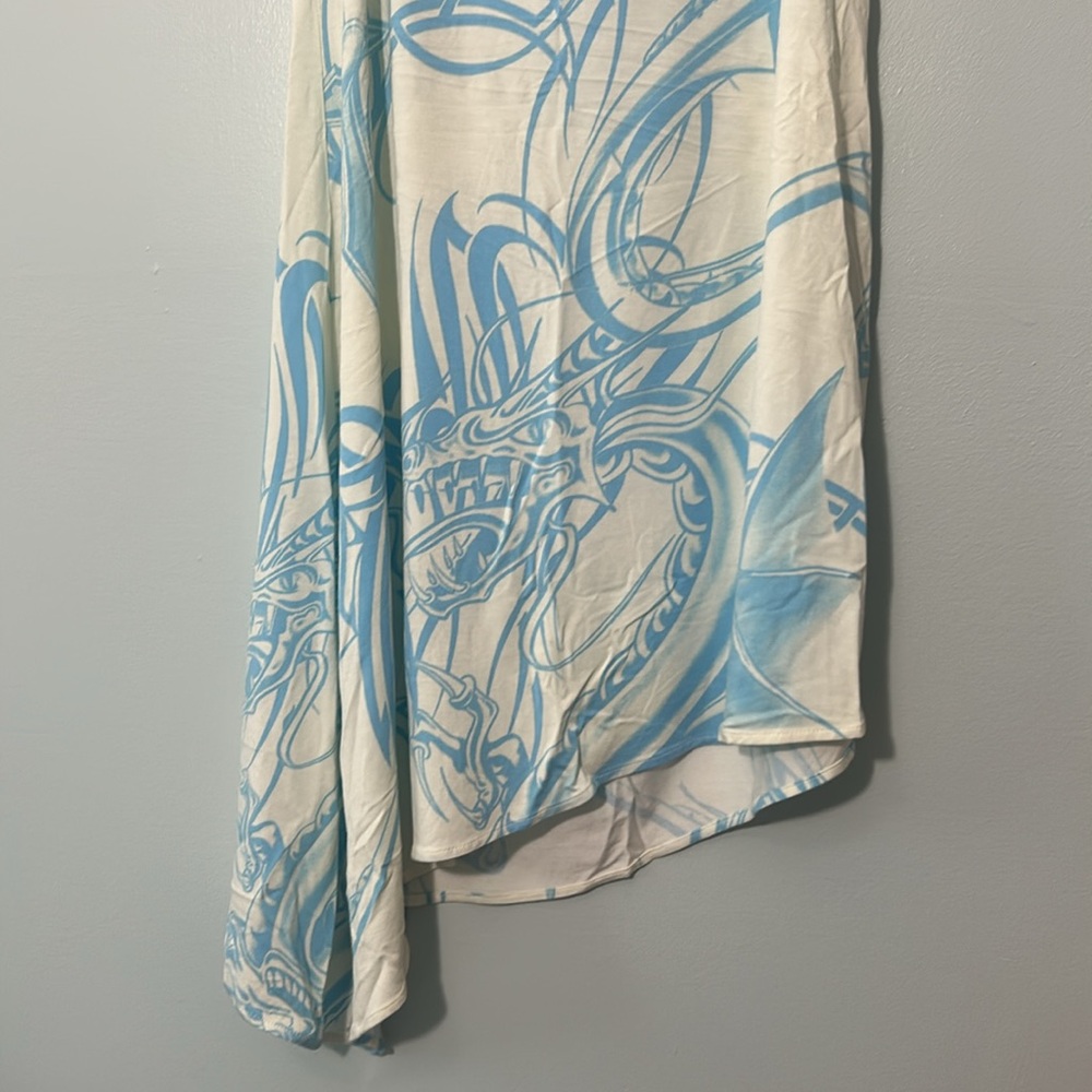 Miaou Sky Blue and Cream Mini Dress - Picture 8 of 13